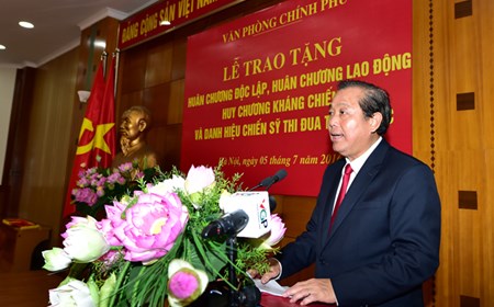VPCP tổ chức trao tặng Huân chương, Huy chương cao quý